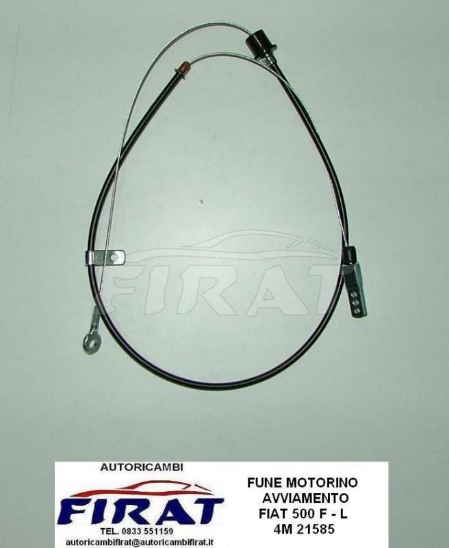 FUNE MOTORINO AVVIAMENTO FIAT 500 (21585)